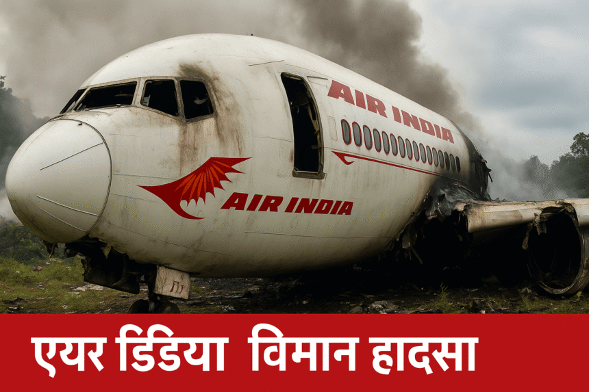 Wreckage of Air India Dreamliner after crash in Ahmedabad